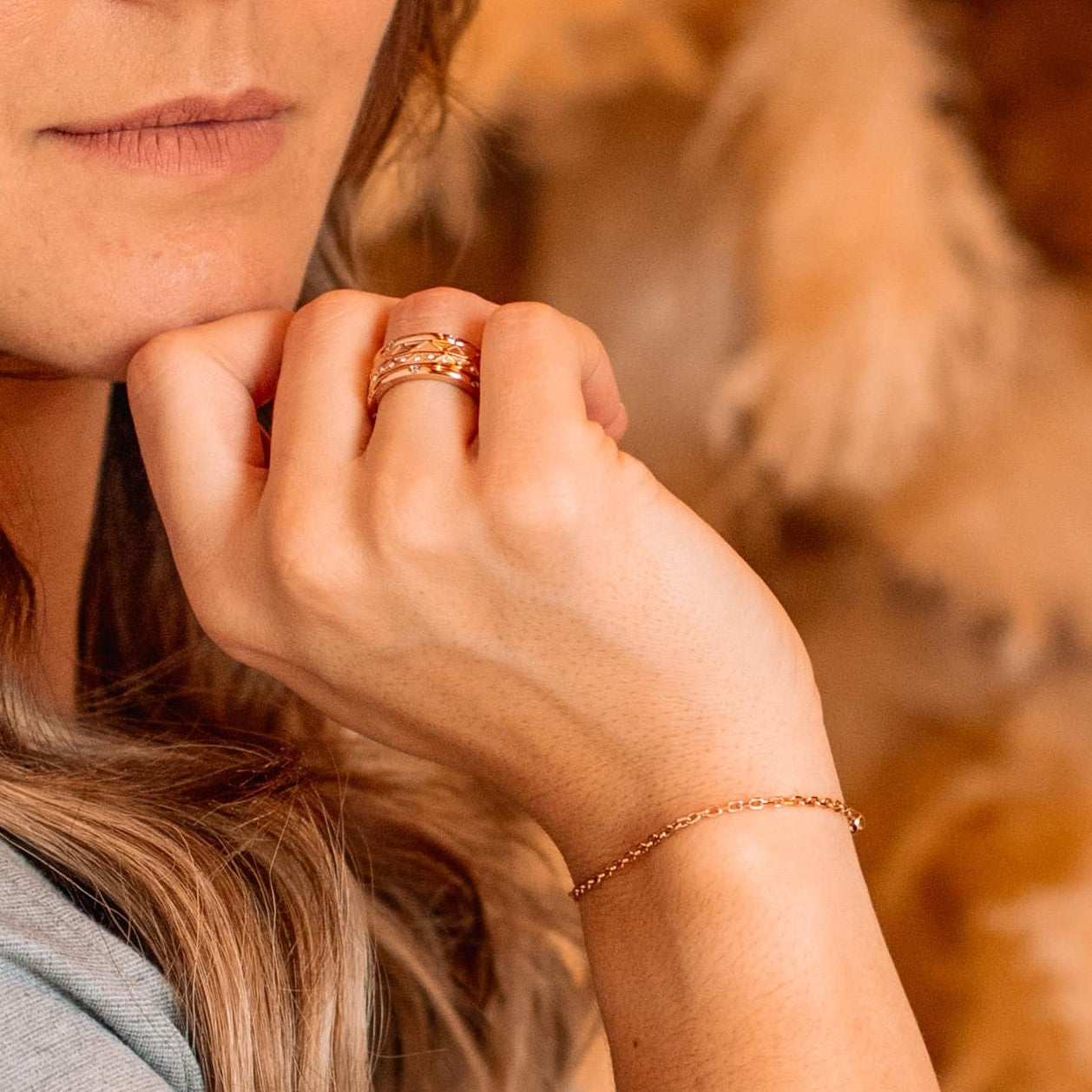 Fearless Ring tendegreesinc Choose One Rose Gold