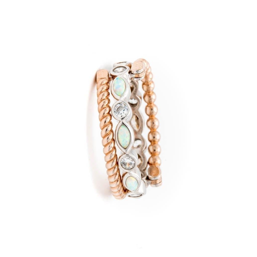Rotating Ring Rose Gold & Silver - Sale Sale tendegreesinc