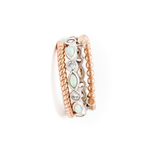 Rotating Ring Rose Gold & Silver - Sale Sale tendegreesinc