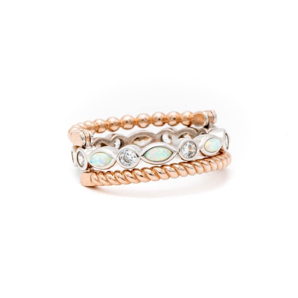 Rotating Ring Rose Gold & Silver - Sale Sale tendegreesinc