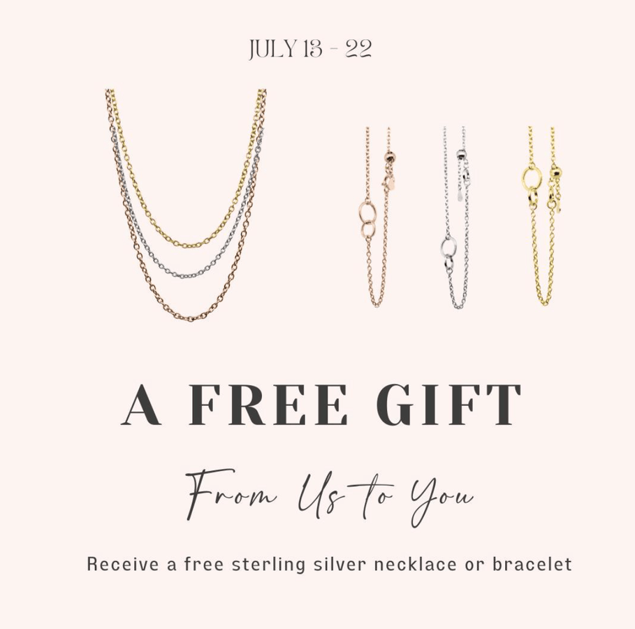 A Free Gift with purchase - From Us to You