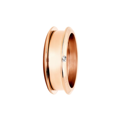 Inclusion Base Ring Rings Ten Degrees Inc. Rose Gold 7 